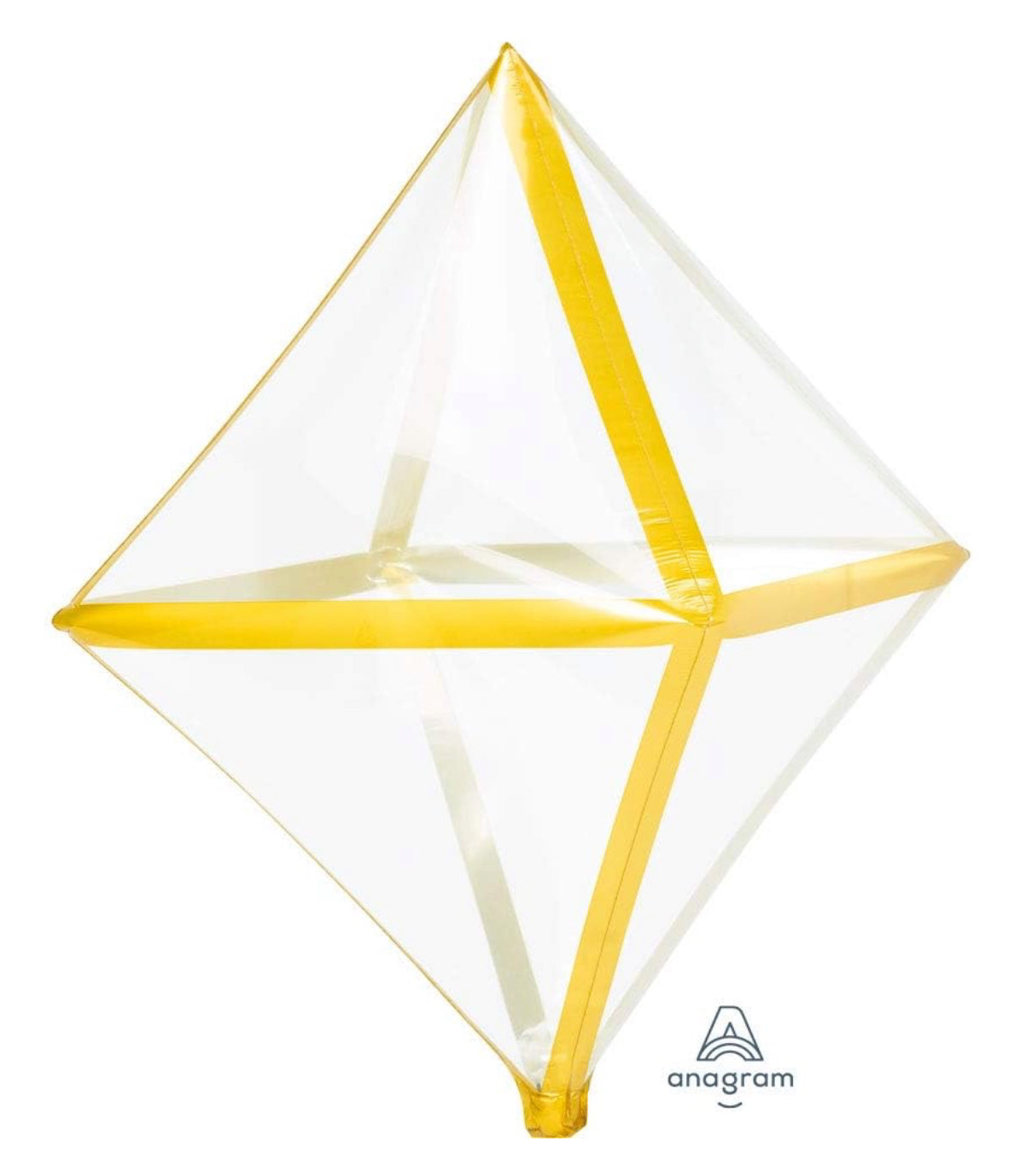 Anagram 25" Clear Anglez-Gold Trim (FLAT)